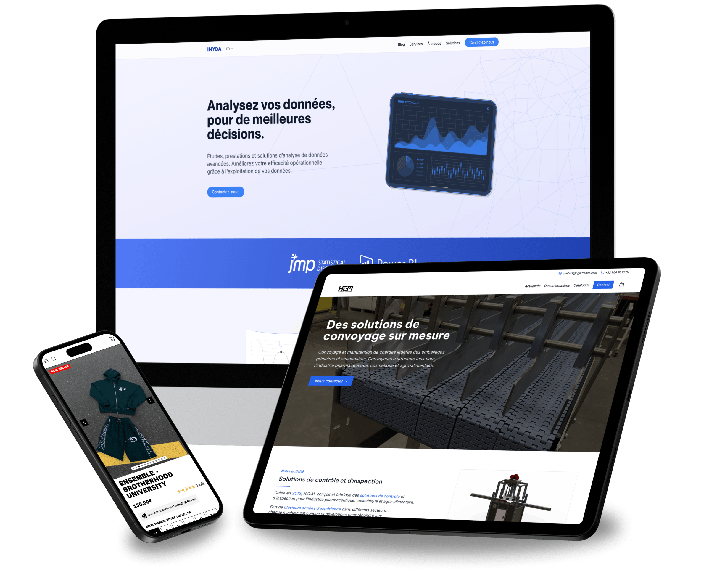 Site web réalisé pour nos clients