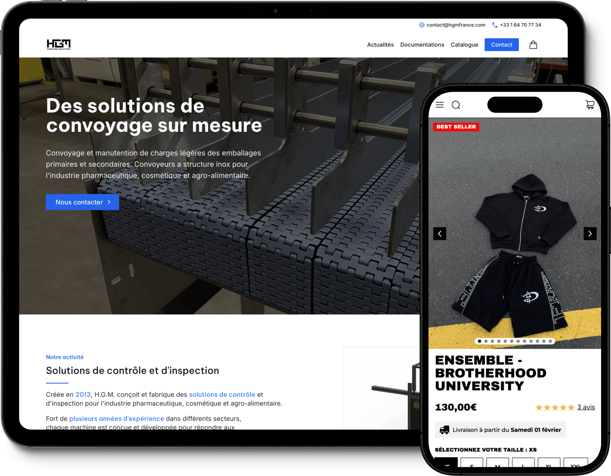 Site web réalisé pour nos clients